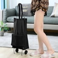 thumbnail image 3 of Bins for Cube Storage Foldable Shopping Cart Portable Shopping Bag Stair Climbing Grocery Cart with Wheels Removable Bag Waterproof Large Capacity Utility Cart, 3 of 7