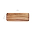 thumbnail image 3 of Oleegame 2PC Placemat Wood Serving Tray Durable Dishwasher Rectangular Party Plates Household Tableware, 3 of 9