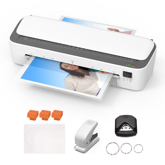 Bisofice Laminator,Thermal Laminator 6in1 Cutter Rounder Puncher Lamination With Paper Laminator 6in1 And A4 9 Inches A4 Laminator Cold Lamination With 6in1 And Cold With Paper Cutter Buzhi 12cps