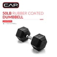 thumbnail image 2 of Haltère hexagonale enduite CAP Barbell, Single 3 - 100 lb, 2 of 7