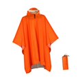 thumbnail image 3 of Poncho de Pluie S SERENABLE avec Capuche, Imperméable Réutilisable pour Événement Sportif, Randonnée, Camping, Orange, 3 of 9