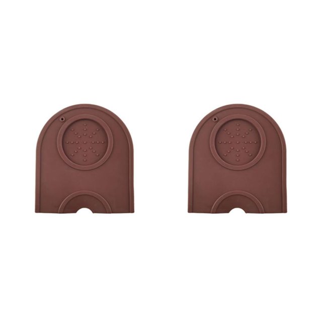Thinsony Silicone Tamping Mat Easy Cleaning And Non-Slip For Professional Tamping coffee single head S 2Set