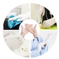 thumbnail image 4 of 100 Pcs/ Boîte Protection Environnementale Gants Jetables Protection Main Travail Protection Isolation P/M/G, 4 of 5