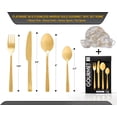 thumbnail image 4 of Safdie & Co. Gold Marble Procelain Dinnerware Set + Gold Flatware, 4 of 5