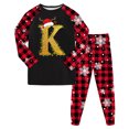thumbnail image 1 of Huesdet Ensemble pour Garçons et Filles Pantalon Long Manches Longues Col Rond Imprimé 3D (4-5 Ans, Noir), 1 of 4