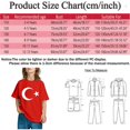 thumbnail image 3 of PMVFHDE T-Shirts à Manches Courtes pour Garçon Enfants Drapeau de la Turquie Imprimé T-Shirt à Manches Courtes Col Rond Tendance Mode Chandail de Base Hauts Rose Vif, 3-4 Ans, 3 of 6