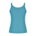 thumbnail image 5 of Yuyuzo Camisoles Grande Taille pour Femmes en Tricot Côtelé Sans Manches Courts Col Rond Coupe Ajustée Doux Couche de Base Camis T-Shirts, 5 of 5