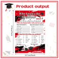 thumbnail image 2 of 50 Pcs Graduation Party Decorations 2022 Who Knows The Graduate Best Game Cards Congrats Grad Graduation Party Decor Par, 2 of 7