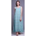 thumbnail image 4 of Bimba Robe de Nuit Maxi en Rayonne pour Femmes, Imprimée, Sans Manches, Robe de Nuit Maxi - 3X, 4 of 5