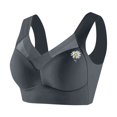 thumbnail image 1 of ManxiVoo Wireless Comfort Bras Full Coverage Minimizer with Adjustable Straps and Side Support for Everyday Wear Smooth T-Shirt Design XXXXXXXL Size Grey, 1 of 7