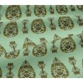 thumbnail image 5 of oneOone Viscose Jersey Fabric Leaves & Floral Ethnic Printed Craft Fabric BTY 60 Inches Wide, 5 of 5
