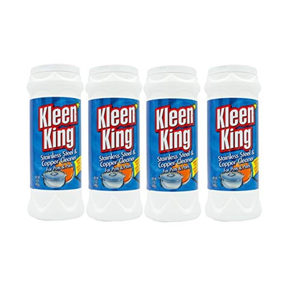 Kleen King 4 Pk, Stailess Steel & Copper Cleaner for Pots & Pans, 14 Oz