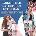 thumbnail image 4 of Hbdhejl Transparent Large Capacity Beach Bag Travel Storage Bag Convenient Portable Cosmetic Bag, 4 of 7