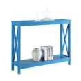 thumbnail image 3 of Pemberly Row Table Console Transitionnel en Bois, Fini Bois Bleu, 3 of 5