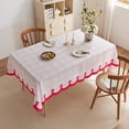 thumbnail image 1 of Rectangular Tablecloth,Spring Summer Tablecloth,Valentine’s Day Easter Christmas Decor,Farmhouse Check Cotton Tablecloth,Indoor Outdoor Dining Table Cover,Multipurpose Tablecloth, 1 of 6