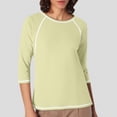 thumbnail image 2 of JIRNDf Chemises pour Femmes Hauts d'Été Tendance Manches Longues Col Rond Drôle Squelette Imprimé Coupe Ajustée T-Shirt Tunique T-Shirt pour Femmes Blouse Décontractée Vert TG, 2 of 5