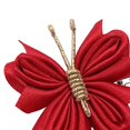 thumbnail image 3 of 2 Pcs Pinces à Cheveux Papillon Cheveux Bouclés Accessoires de Coiffure Mignons Fil d'Or Rouge, 3 of 9