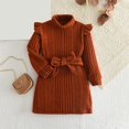 thumbnail image 2 of MeetoTime Pull à Manches Longues pour Enfants Décontracté Ample Couleur Unie Col Rond Ajusté Body pour Bébés Filles 2-11 Ans, 2 of 7