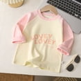 thumbnail image 2 of Kids Boys Girls Casual Long Sleeve Raglan Sleeve T Shirts Crewneck Tops Kids Color Block Tee, 2 of 5