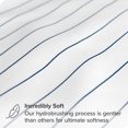 thumbnail image 2 of Bare Home Ultra-Soft Sheet Set - Premium 1800 Collection - Deep Pockets - 4-Pieces - California King, Pinstripe - White/Midnight, 2 of 7