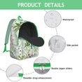 thumbnail image 3 of Floral Print Vintage Style Student Backpack – Aesthetic Canvas Daypack with Oxford Material, Lightweight Design for Outdoor Use, 3 of 5