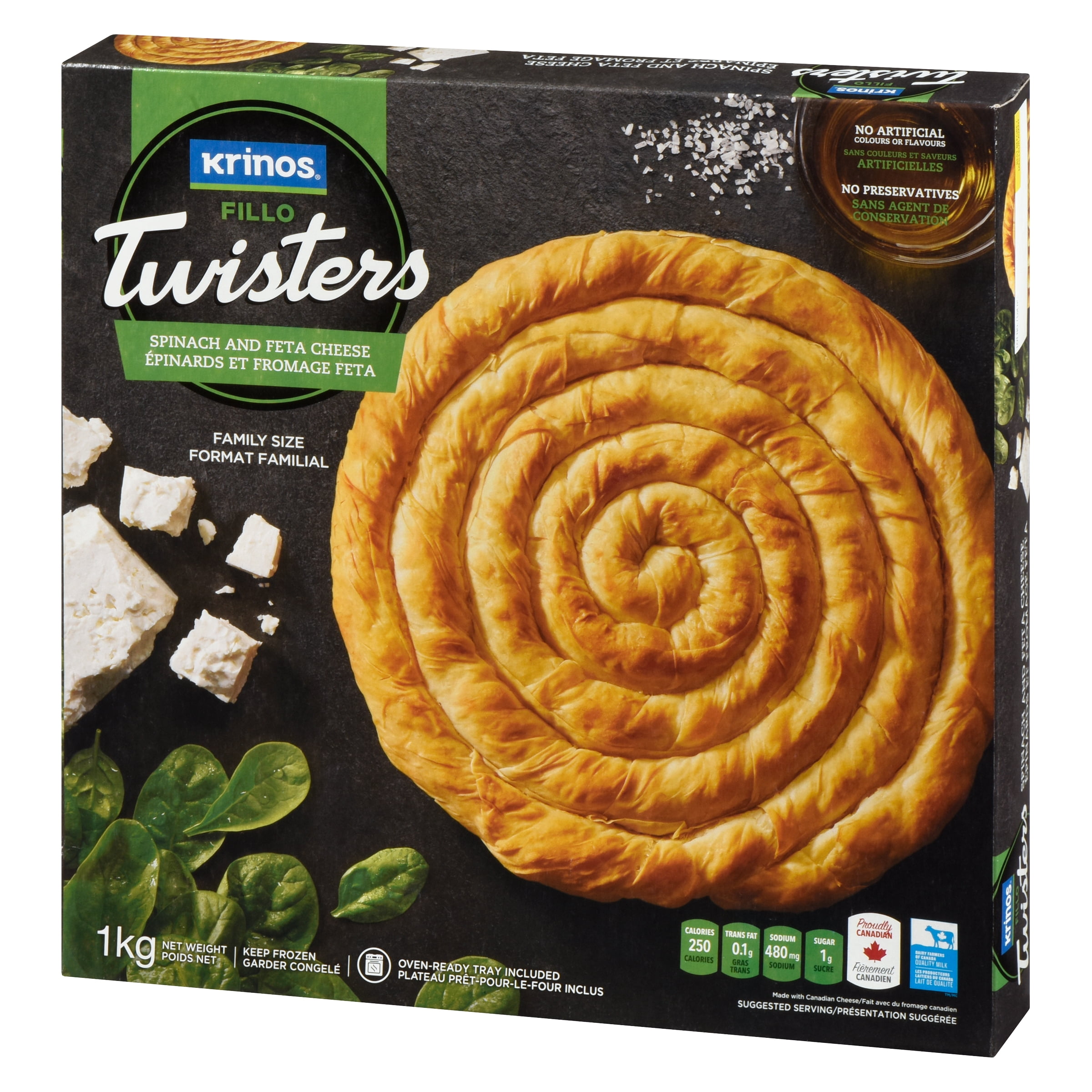 Krinos Fillo Twisters Spinach and Feta Cheese, Krinos Spinach Fillo Twisters