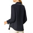 thumbnail image 3 of INSPIRE CHIC Women's Sweet Ruffle Peter Pan Collar Button Up Work Shirts, 3 of 7