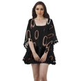 thumbnail image 1 of Moomaya Open Front Printed Shrug Printed Kimono Sleeve Beach Cover Up For Women, 1 of 5