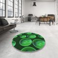 thumbnail image 4 of Ahgly Company Machine Washable Indoor Rectangle Transitional Deep Emerald Green Area Rugs, 7' x 10', 4 of 7