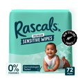 thumbnail image 1 of Rascals Premium Sensitive Alcohol Free Baby Wipes, Single Pack, 72 Count, 1 of 8