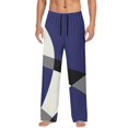 thumbnail image 1 of Weiqiqre Work Pants for Men Bottoms Elastic Waist Drawstring Fallow Sleep Lounge Pants,Size XL, 1 of 4