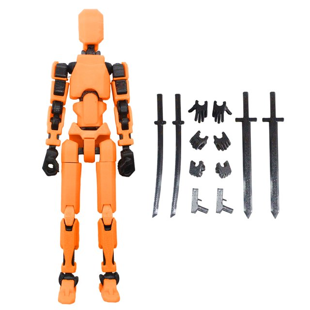 Titan 13 Action Figure,Assembly Completed Dummy 13 Action Figure Lucky 13 Action Figure T13 Action Figure 3D Printed Multi-Jointed Movable, 13 Action Figure Toy