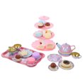 thumbnail image 4 of ORDDIART 17Piece Tin Tea Set Toys for Children Aged 3 and Above Miniature Simulation Pretend Play Props, 4 of 8
