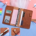 thumbnail image 3 of A6 Leather Journal Refillable Notebook Spiral Diary Binder Portfolio Pockets Organizer Subject Notebook Journal Diary Cute Note Books Journals for Writing Basic Office Supplies, Pink, 3 of 7