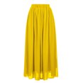 thumbnail image 4 of Pisexur Jupe Cheville Mode Femme Printemps Été Ceinture Bouton Fermeture Éclair Taille Haute Jupe Rétro Plissée Robe Femme, 4 of 8