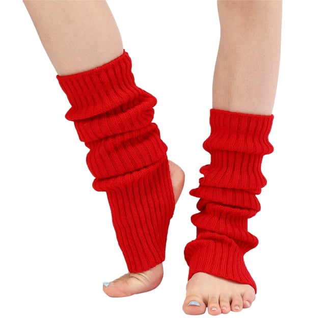 Kcodviy Long Leg Warmer Womens Leg Warmers for Men Plus Size Men 80S Party Ribbed Boot Leg Warmers for Women Knit Dance Sports Leg Fleece Leg Warmers Warmer