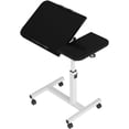 thumbnail image 1 of OUYAWEI Overbed Table with Wheels,Height Adjustable Over Bed Table Movable Rolling Bedside Table Standing Desk Bed Table for Hospital and Home Use,23.6-37.4in,Black, 1 of 6