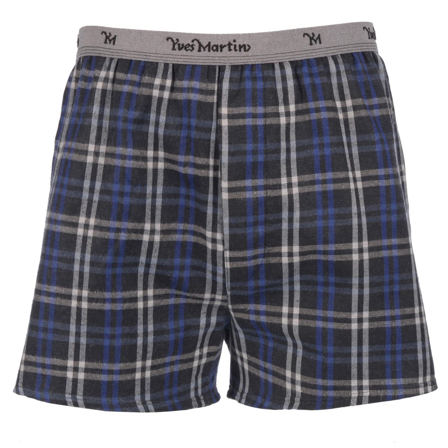 Yves Martin Men's Flannel Sleep Shorts