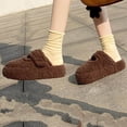 thumbnail image 4 of Birdeem Women's Multi-Color Shoes, Sweet & Cool Letters Design, Velvet Thick Sole, Height-Increasing, Fall & Winter Style, Comfortable Furry Half-Slippers, Women's Fall Clothes, Walking Shoes Women, 4 of 9