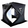 thumbnail image 2 of Warm Ice Tent, Double Door Design and Vent Hole Design for Better Ventilation Effect Easy Carry Sauna Winter Ice Tent Orange, 2 of 7