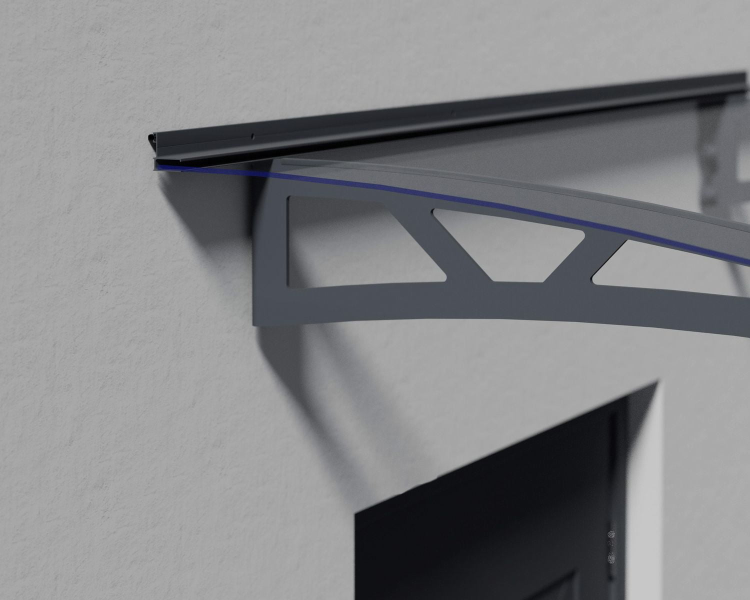 CANOPIA by PALRAM Altair 3 ft. x 9 ft. Door Awning Kit - Grey