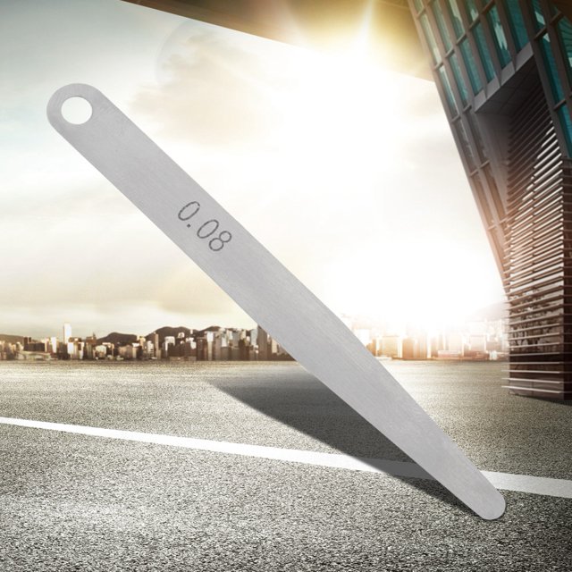 0.1 Feeler Gauge, Stainless Steel Portable Accurate Feeler Gauge For Ignition Points For Valve For Tappets For Spark Plug Gaps