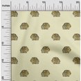 thumbnail image 1 of oneOone Viscose Jersey Fabric Elephant Block Printed Craft Fabric BTY 60 Inch Wide, 1 of 5