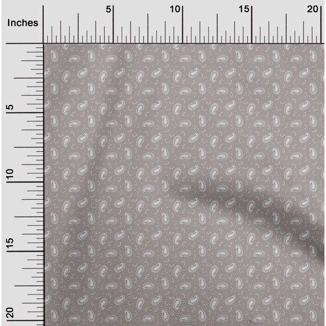oneOone Viscose Jersey Fabric Dot & Paisley Small Print Fabric BTY 60 Inch Wide