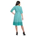 thumbnail image 2 of Moomaya Robe Imprimée Longueur Genou pour Femmes Grande Taille Vêtements Décontractés Tenue d'Été, 2 of 4