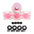 thumbnail image 2 of S SERENABLE 4 Pcs Roues de Planche à Roulettes Longboard 70mm Luisent la Nuit 78A pour Accessoires Pièce de Rechange Rose, 2 of 8