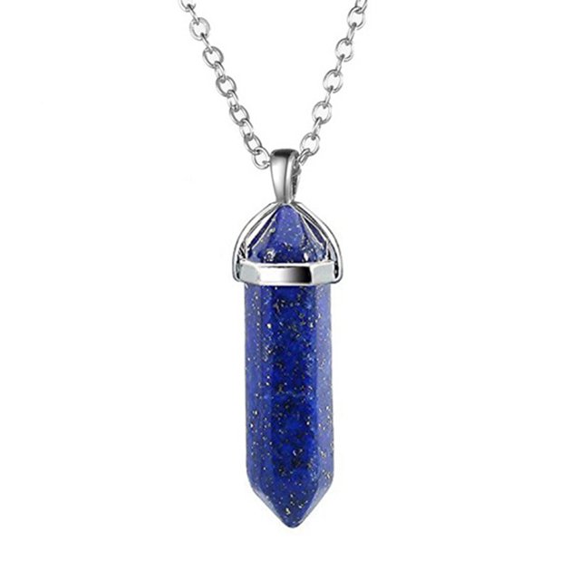 QualitChoice Hexagon Column Charm Exquisite Women Men Making Findings Handmade Anniversary Hanging Pendants Colorful Crystal Green Gold Color 1Set