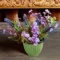 thumbnail image 2 of 3.94 Inch Small Flower Pots Plastic Planters - 3D Textured Outdoor Indoor Garden Pots with Drain Holes - Weather-Resistant Lightweight Plant Containers for Porch Patio Deck Windowsill Decor, 2 of 5