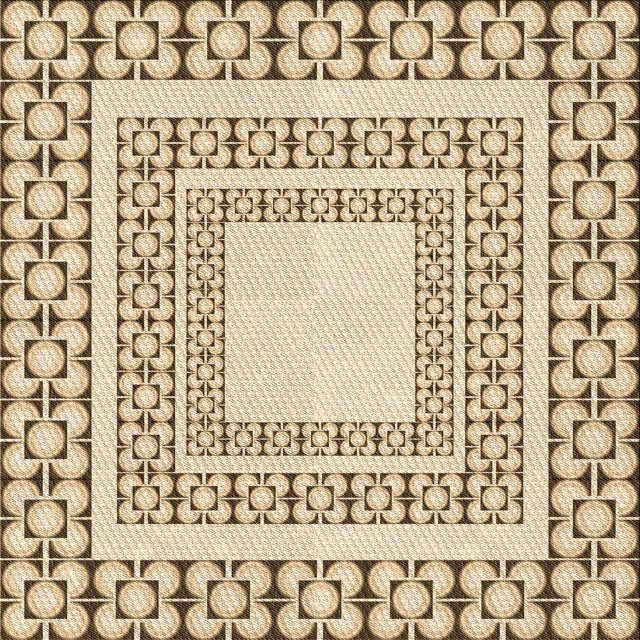 Ahgly Company Tapis d'Intérieur Lavable en Machine Carré Transitionnel Blond Doré Or, 8 Pieds Carré