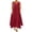 Red, variant on Meichang Women Cotton Linen Dresses Summer Sleeveless Scooop Neck Button Up Sundresses Plus Size Solid Double Swing Tank Dresses Tiered Flowy Long Maxi Dress with Pockets Coffee XL